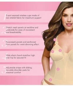 Exquisite Form Fully Back Close Longline Wirefree Bra - Beige 15 Exquisite Form Fully Back Close Longline Wirefree Bra - Beige -BRASTOGO Sales exquisite form fully 5107532 back close longline bra 2