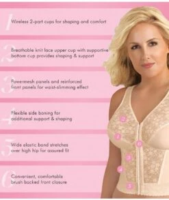 Exquisite Form Fully Front Close Wirefree Longline Posture With Lace Bra - Rose Beige -BRASTOGO Sales exquisite form fully 5107565 front close longline posture 2 eacd2567 525f 48c6 9434 f1bb5063dfc1