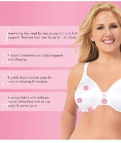 Exquisite Form Fully Minimiser Underwire Bra - White -BRASTOGO Sales exquisite form fully 5175070 minimiser underwire bra 1