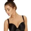 Wacoal Freya Deco Underwired Moulded Plunge Bra - Black -BRASTOGO Sales f081ec917410aae6db4f509930b7bab9