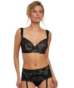 Wacoal Fantasie Bronte Underwire Side Support Plunge Bra - Black -BRASTOGO Sales fantasie 2062 bronte underwire side support plunge bra 1