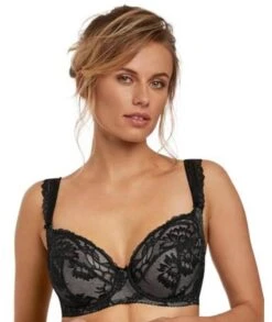 Wacoal Fantasie Bronte Underwire Side Support Plunge Bra - Black -BRASTOGO Sales fantasie 2062 bronte underwire side support plunge bra 5