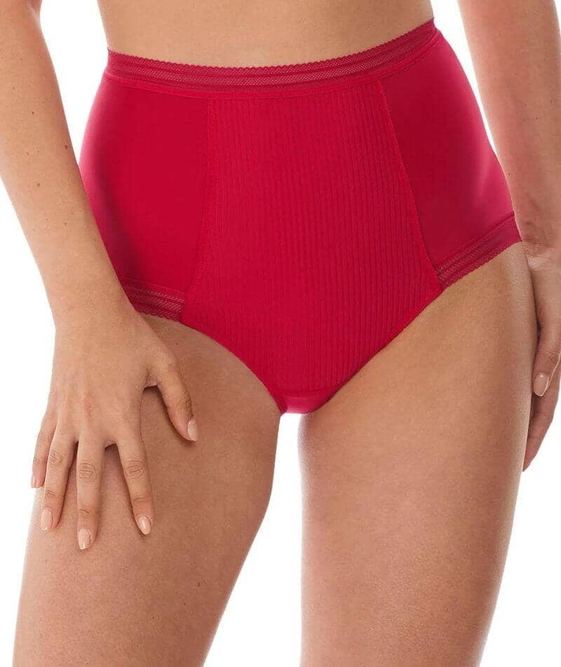 Wacoal Fantasie Fusion High Waist Brief - Red 3 Wacoal Fantasie Fusion High Waist Brief - Red