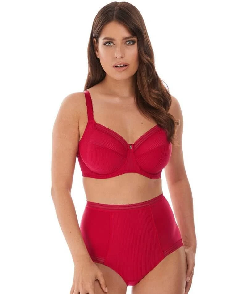 Wacoal Fantasie Fusion High Waist Brief - Red 6 Wacoal Fantasie Fusion High Waist Brief - Red - Image 4