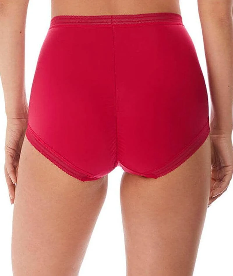 Wacoal Fantasie Fusion High Waist Brief - Red 4 Wacoal Fantasie Fusion High Waist Brief - Red - Image 2