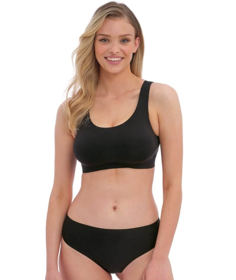 Wacoal Fantasie Smoothease Wirefree Bralette - Black 13 Wacoal Fantasie Smoothease Wirefree Bralette - Black - Image 11
