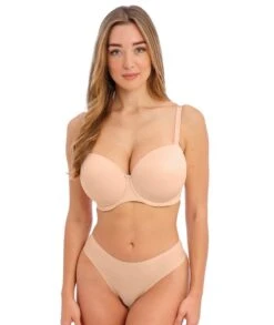 Wacoal Fantasie Smoothease Underwire Moulded T-Shirt Bra - Natural Beige -BRASTOGO Sales fantasie smoothease underwire moulded t shirt bra natural beige 2