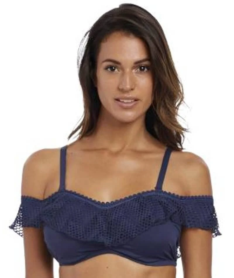 Wacoal Fantasie Swim Marseille Underwire Bardot Bikini Top - Twilight 8 Wacoal Fantasie Swim Marseille Underwire Bardot Bikini Top - Twilight - Image 6