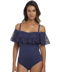 Wacoal Fantasie Swim Marseille Underwire Bardot Full Piece Suit - Twilight -BRASTOGO Sales fantasie swim 6688 marseille underwire bardot full piece suit 7
