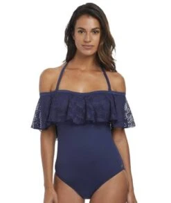 Wacoal Fantasie Swim Marseille Underwire Bardot Full Piece Suit - Twilight -BRASTOGO Sales fantasie swim 6688 marseille underwire bardot full piece suit 8