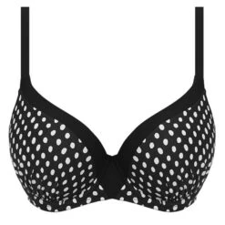 Wacoal Fantasie Swim Santa Monica Underwire Moulded Bikini Top - Black/White -BRASTOGO Sales fantasie swim 6721 santa monica underwire moulded bikini top 2