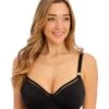 Wacoal Fantasie Swim East Hampton Underwire Gathered Full Cup Bikini Top - Black -BRASTOGO Sales fantasie swim east hampton underwire gathered full cup bikini top black 1
