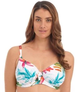Wacoal Fantasie Swim Kiawah Island Underwired Gathered Full Cup Bikini Top - Aquamarine