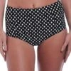 Wacoal Fantasie Swim Santa Monica High Rise Brief - Black/White -BRASTOGO Sales fantasie swim santa monica high rise bikini brief black white 1