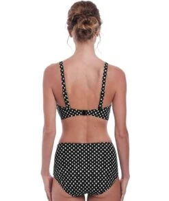 Wacoal Fantasie Swim Santa Monica High Rise Brief - Black/White -BRASTOGO Sales fantasie swim santa monica high rise bikini brief black white 4