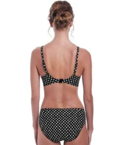 Wacoal Fantasie Swim Santa Monica Mid Rise Brief - Black/White -BRASTOGO Sales fantasie swim santa monica mid rise bikini brief black white 4