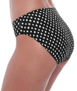 Wacoal Fantasie Swim Santa Monica Mid Rise Brief - Black/White -BRASTOGO Sales fantasie swim santa monica mid rise bikini brief black white 5