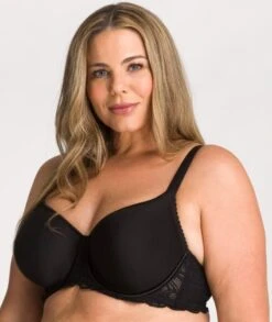 Fayreform Lace Perfect Contour Spacer Bra - Black -BRASTOGO Sales fayreform lace perfect contour bra black curvy 3