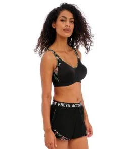 Wacoal Freya Active Sonic Underwired Moulded Sports Bra - Jungle Black -BRASTOGO Sales freya active sonic underwired moulded sports bra jungle black 8