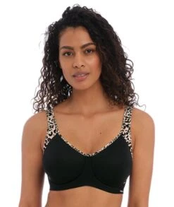 Wacoal Freya Active Sonic Underwired Moulded Sports Bra - Pure Leopard Black