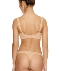 Wacoal Freya Deco Underwired Moulded Plunge Bra - Nude -BRASTOGO Sales freya deco moulded plunge bra nude 4