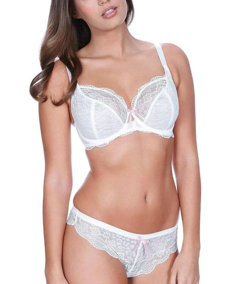 Wacoal Freya Fancies Underwire Plunge Bra - White 5 Wacoal Freya Fancies Underwire Plunge Bra - White - Image 3