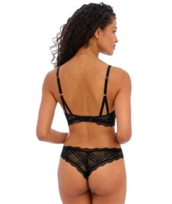 Wacoal Freya Fatale Wirefree Bralette - Noir -BRASTOGO Sales freya fatale non wired bralette noir 4