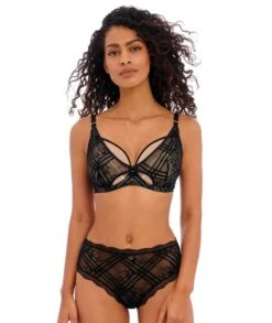 Wacoal Freya Fatale Underwired High Apex Bra - Noir -BRASTOGO Sales freya fatale underwired high apex bra noir 2