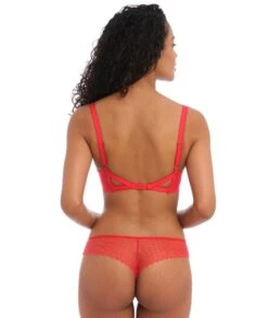 Wacoal Freya Signature Underwired Plunge Bra - Chili Red -BRASTOGO Sales freya signature underwired plunge bra chili red2