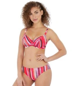 Wacoal Freya Swim Bali Bay Underwired Plunge Bikini Top - Summer Multi -BRASTOGO Sales freya swim 6780smi bali bay underwired plunge bikini top 2