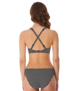 Wacoal Freya Swim Beach Hut Underwire High Apex Bikini Top - Black -BRASTOGO Sales freya swim 6790 beach hut underwire high apex bikini top2
