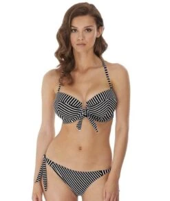 Wacoal Freya Swim Beach Hut Underwire Padded Bandeau Bikini - Black -BRASTOGO Sales freya swim 6791 beach hut underwire padded bandeau bikini2