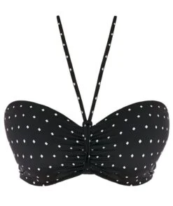 Wacoal Freya Swim Jewel Cove Underwire Padded Bandeau - Black -BRASTOGO Sales freya swim 7233 jewel cove underwire padded bandeau 5