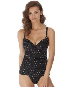 Wacoal Freya Swim Jewel Cove Underwire Non-Padded Plunge Tankini - Black