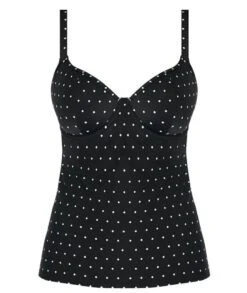 Wacoal Freya Swim Jewel Cove Underwire Non-Padded Plunge Tankini - Black -BRASTOGO Sales freya swim 7238 jewel cove underwire non padded plunge tankini3