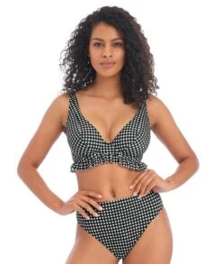 Wacoal Freya Swim Check In High Waist Bikini Brief - Monochrome -BRASTOGO Sales freya swim check in high waist bikini brief monochrome