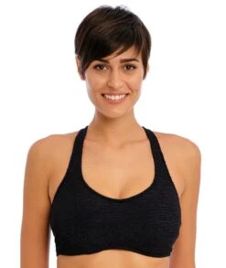 Wacoal Freya Swim Ibiza Waves Underwire Bralette Bikini Top - Black