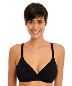 Wacoal Freya Swim Ibiza Waves Underwire Plunge Bikini Top - Black