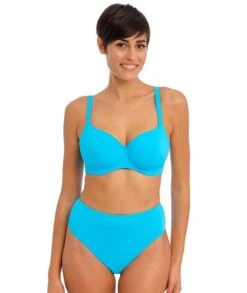 Wacoal Freya Swim Jewel Cove High Waist Brief - Plain Turquoise -BRASTOGO Sales freya swim jewel cove underwire sweetheart bikini top plain turquoise 2 8734dd49 7c05 4b3d a9a7 0e1911e4d054
