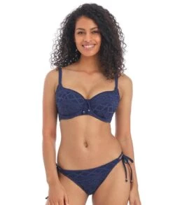 Wacoal Freya Swim Sundance Tie Side Bikini Brief - Denim -BRASTOGO Sales freya swim sundance tie side bikini brief denim1