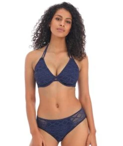 Wacoal Freya Swim Sundance Underwired Halter Bikini Top - Denim -BRASTOGO Sales freya swim sundance underwired halter bikini top denim2