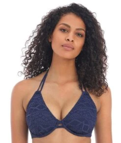 Wacoal Freya Swim Sundance Underwired Halter Bikini Top - Denim