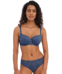 Wacoal Freya Viva Underwired Side Support Bra - Vintage Denim -BRASTOGO Sales freya viva brazilian brief vintage denim 5 b340bbbd 7c4b 4547 8628 cbf04a72ade5