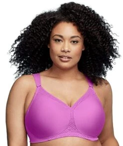 Glamorise MagicLift Seamless Wirefree Support T-Shirt Bra - Rose -BRASTOGO Sales glamorise 1080 non underwire t shirt bra rose 3