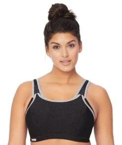 Glamorise Elite Adjustable Wirefree Sports Bra - Black
