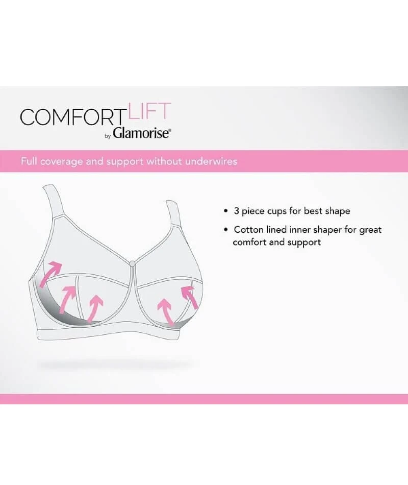 Glamorise MagicLift Front-Closure Posture Back Wirefree Bra - Cafe 11 Glamorise MagicLift Front-Closure Posture Back Wirefree Bra - Cafe - Image 9