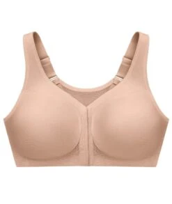 Glamorise MagicLift Front-Closure Posture Back Wirefree Bra - Cafe 17 Glamorise MagicLift Front-Closure Posture Back Wirefree Bra - Cafe -BRASTOGO Sales glamorise 1265 magic lift with posture support non underwired cafe 7