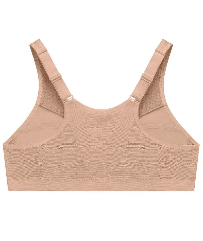 Glamorise MagicLift Front-Closure Posture Back Wirefree Bra - Cafe 10 Glamorise MagicLift Front-Closure Posture Back Wirefree Bra - Cafe - Image 8