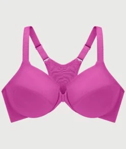Glamorise Front-Closure Smoothing WonderWire Bra - Berry -BRASTOGO Sales glamorise front close smoothing wonderwire bra berry 7