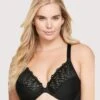 Glamorise Front-Closure T-Back WonderWire Bra - Black -BRASTOGO Sales glamorise front close t back wonderwire bra black 01